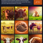 craiyon_140653_By_products_of_animal_husbandry__Substances_formed_during_the_maintenance_of_farm_animals__including_manure__manure__litter__drains__and_used_in_agricultural_production__in_the_fields
